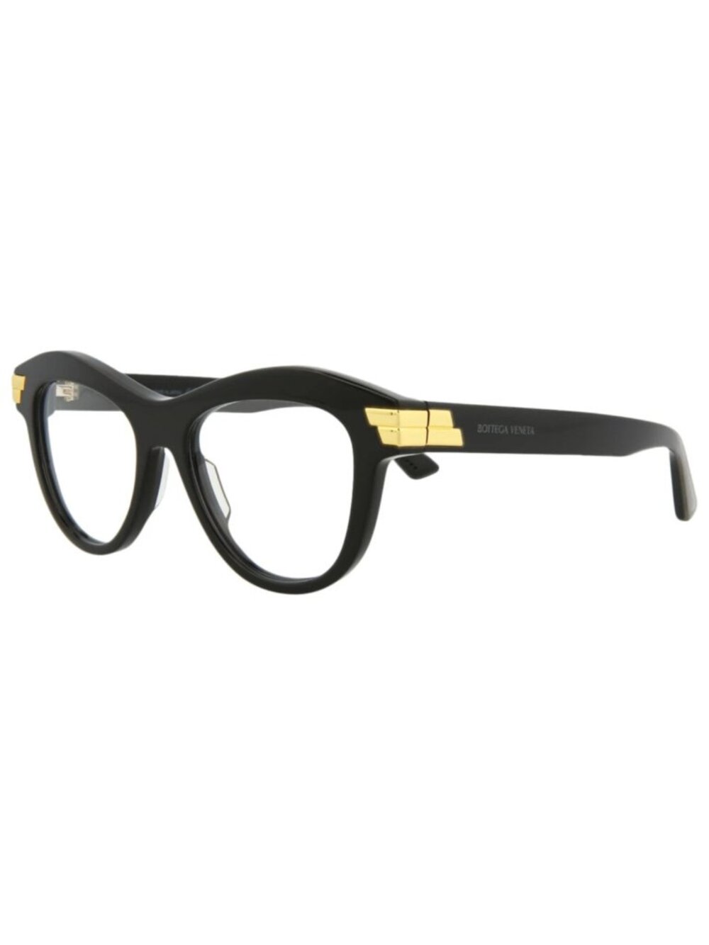 New Bottega Veneta Women's Eyeglasses Cat Eye Acetate Frame Black Black